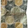 Lot de 2 torchons en coton kaki motif agrumes Celestin - 70 x 50 cm