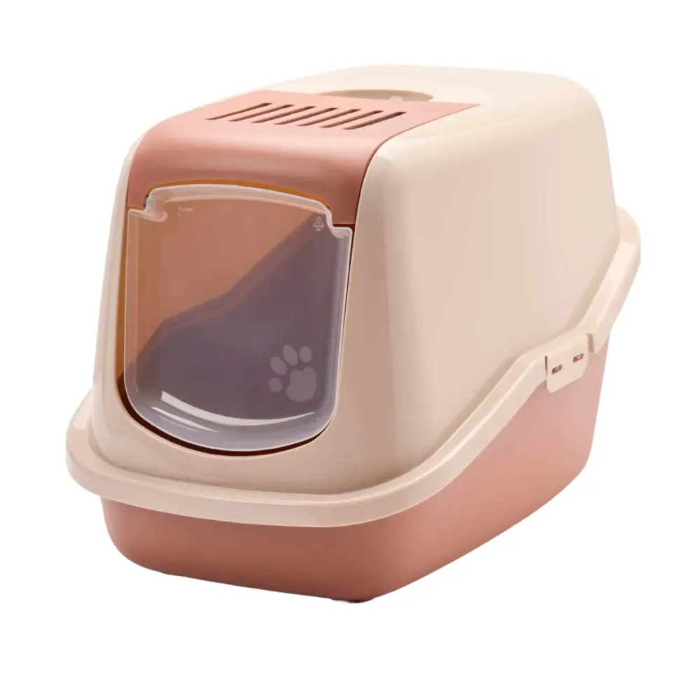 Maison de toilette pour chat coloris champagne Savic Nestor - 56 x 39 x 38,5 cm