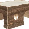 Maison rustique pour petits animaux coloris marron en bois tilde - 39 x 22 x 29 cm