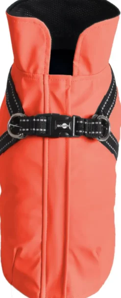 Manteau pour chien coloris corail avec harnais intégré Bobby Tom - Taille 42L
