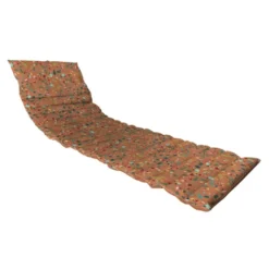 Matelas en polyester/coton coloris à motifs terra Ondulo Apolline - 174 x 60 x 5 cm