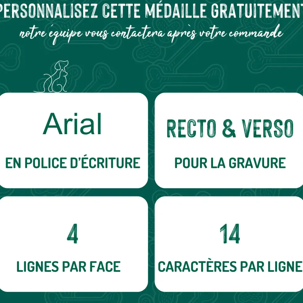 Médaille basic petit os en alu rose