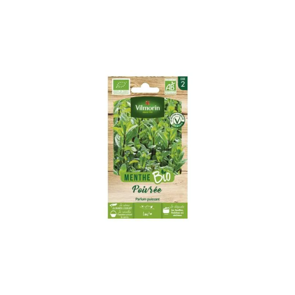 Menthe Poivrée Bio Vilmorin - graines à semer