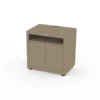 Meuble cuisson avec tablette taupe Le Marquier - L 80 x P 55 x H 79 cm