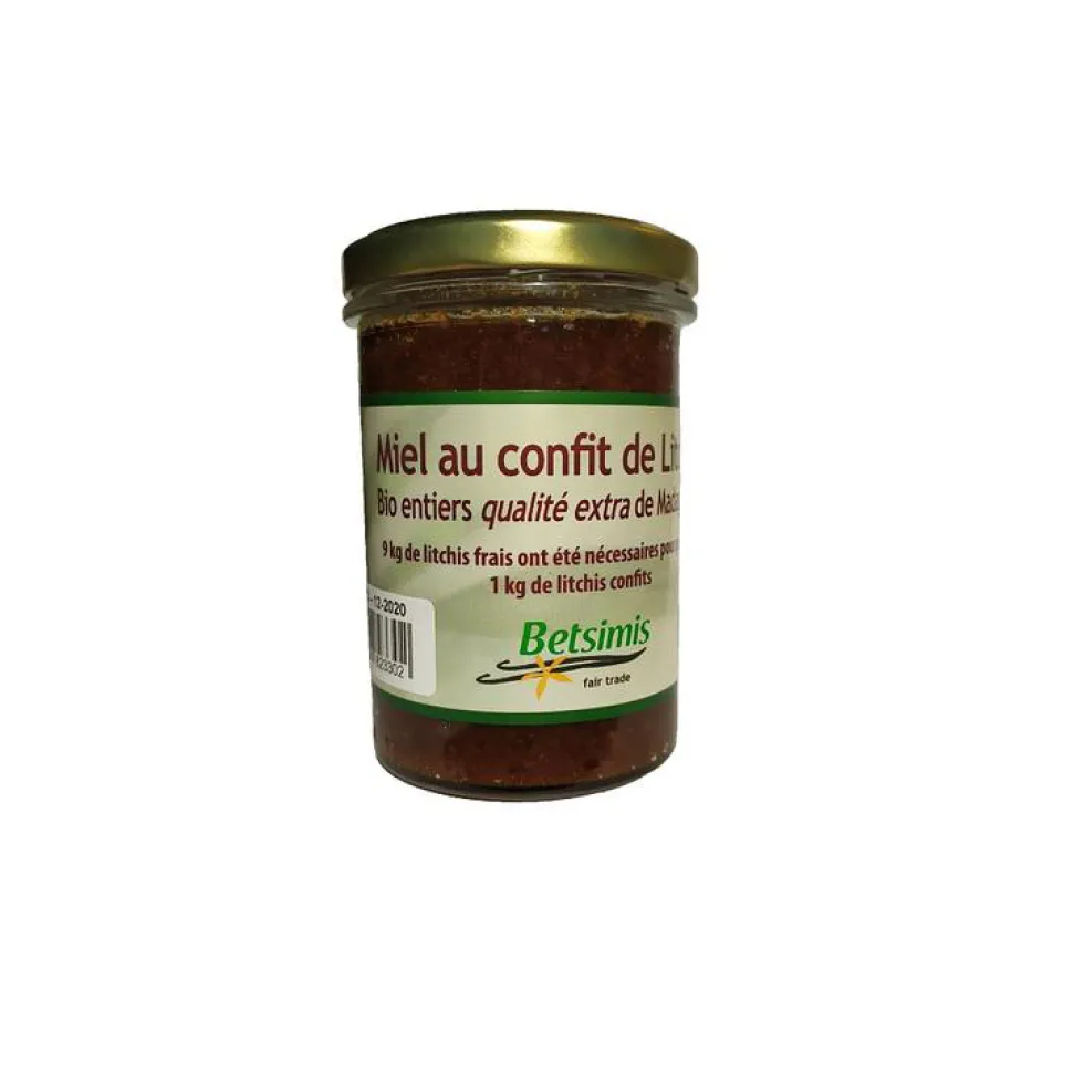 Miel au confit de litchis bio Betsimis - 250 g