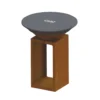 Mini housse de protection pour brasero coloris noir Oyat - Ø de 58 à 68 cm