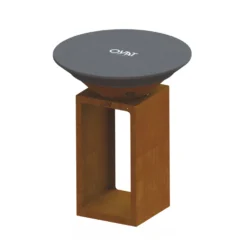 Mini housse de protection pour brasero coloris noir Oyat - Ø de 58 à 68 cm