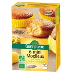 Mini moelleux au citron Bonneterre bio 200 g