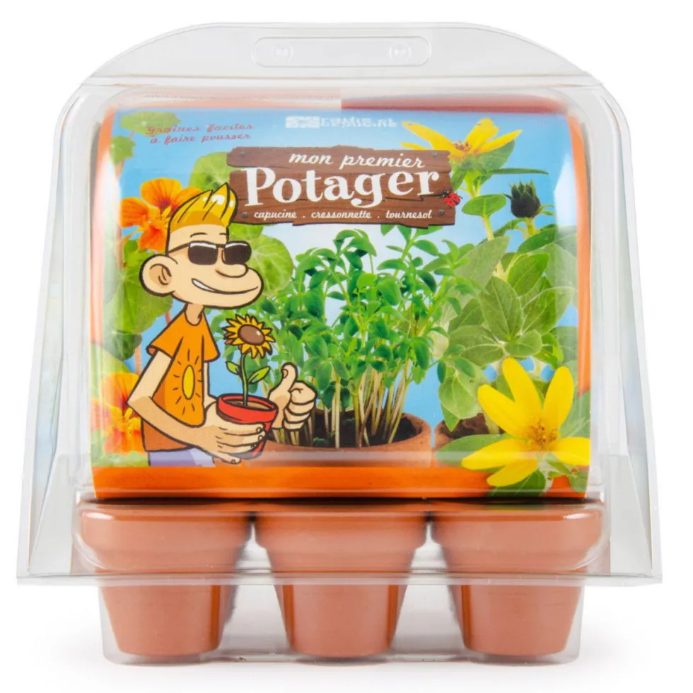 Mini-serre 6 pots enfants