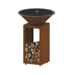 Mini étouffoir pour brasero B.B.O 68 coloris noir en acier Oyat - Ø 68 cm