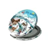 Miroir de poche coloris multicolore Cartes d'Art les Alpes - Ø 7,5 cm