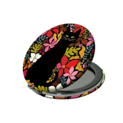 Miroir de poche le chat noir - Ø 7,5 cm