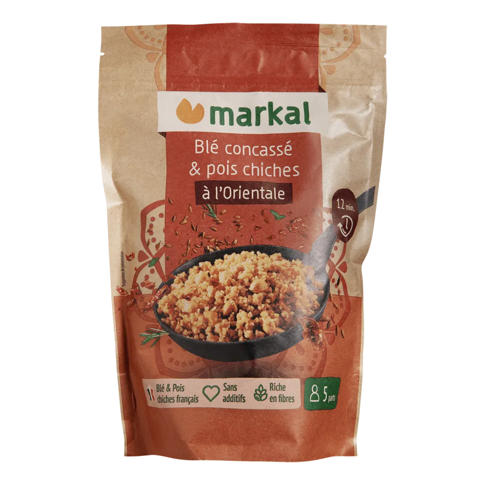 Mix à l’orientale blé concassé et pois chiches bio Markal - 350 g