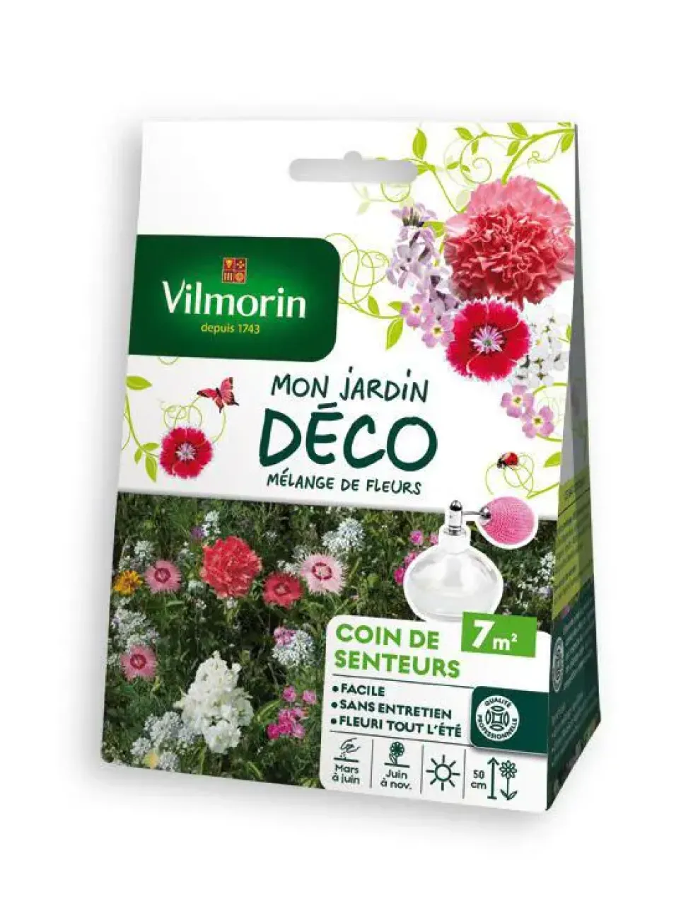 Mélange de fleurs Coin senteur Vilmorin - graines à semer 7 m² de surface