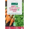 Mélange de graines carotte de chantenay à coeur rouge bio et de coriandre cultivée bio botanic® - graines à semer