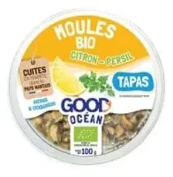 Moules apéritives bio citron-persil Good Océan - 100 g