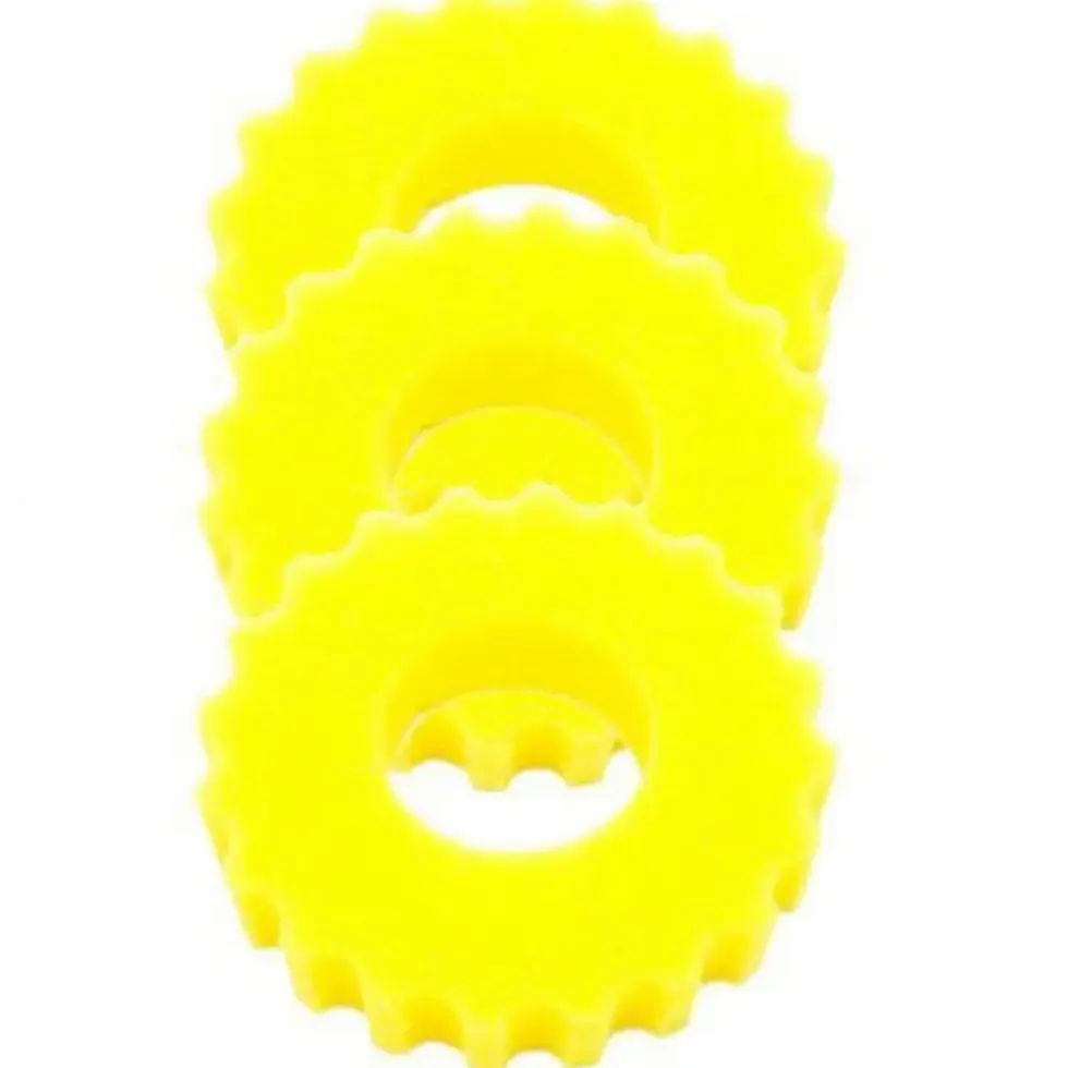 Mousses de filtration jaunes pour bassin SUNSUN BASSIN - modèle CPF 1500 - pack de 3