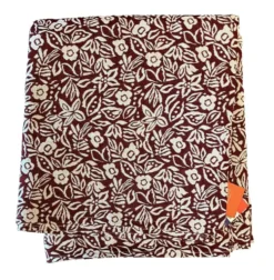 Nappe coloris roux en PE/coton Tessa - 150 x 250 cm