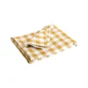 Nappe vichy blanche et jaune en coton - 250 x 150 cm