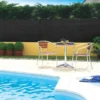 Natte brise vue Totaltex noir en polyéthylène 10 m x 150 cm