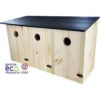 Nichoir communautaire pour mésanges et moineaux coloris beige en bois fabrication française - Ø 28 mm