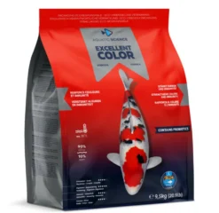 Nourriture complète premium pour koïs de minimum 25 cm de long Aquatic Science Excellent Color - Taille L sac de 9,5 kg