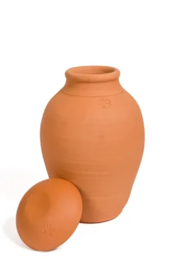 Ollas coloris orange en terre cuite - Poterie Jamet