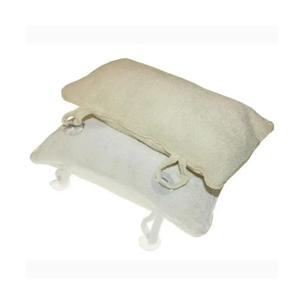 Oreiller de bain coton-éponge 37x18 cm