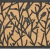 Paillasson en fibre de coco à motif Pouillot véloce - 75 x 45 cm