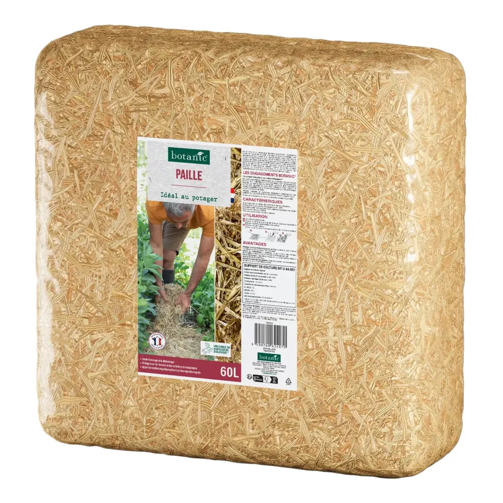 Paille pour paillage du potager botanic® - 60 L