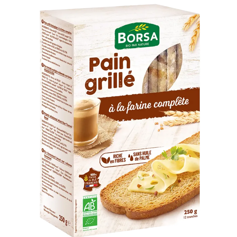 Pains grillés complet bio - 250 gr