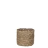 Panier cache-pot coloris marron en osier Atlantic Mica Decorations - 14 x Ø 14 cm