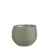 Panier cache-pot coloris vert en osier Jorck Mica Decorations - 19 x Ø 22 cm