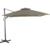 Parasol déporté carré coloris taupe - 300 x 300 cm