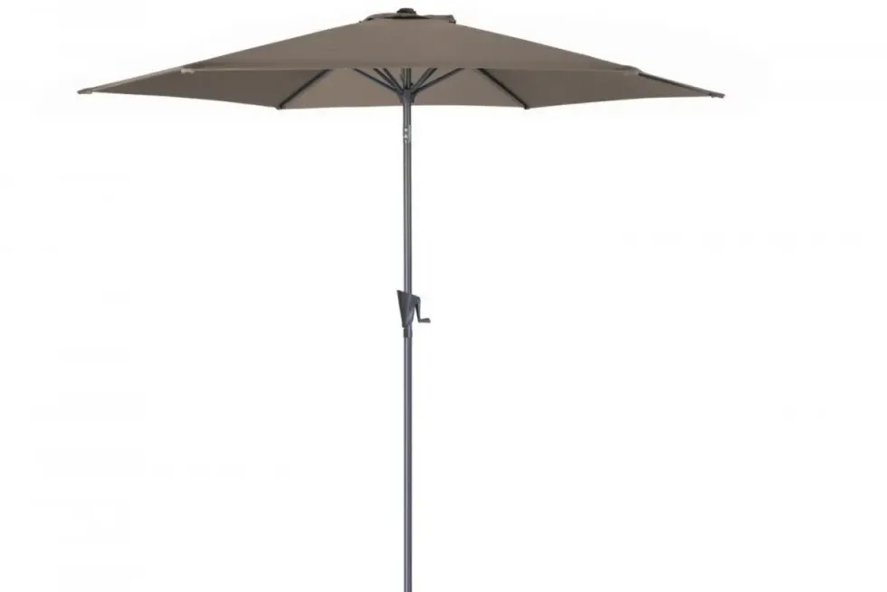 Parasol droit rond en aluminium - Ø 300 cm