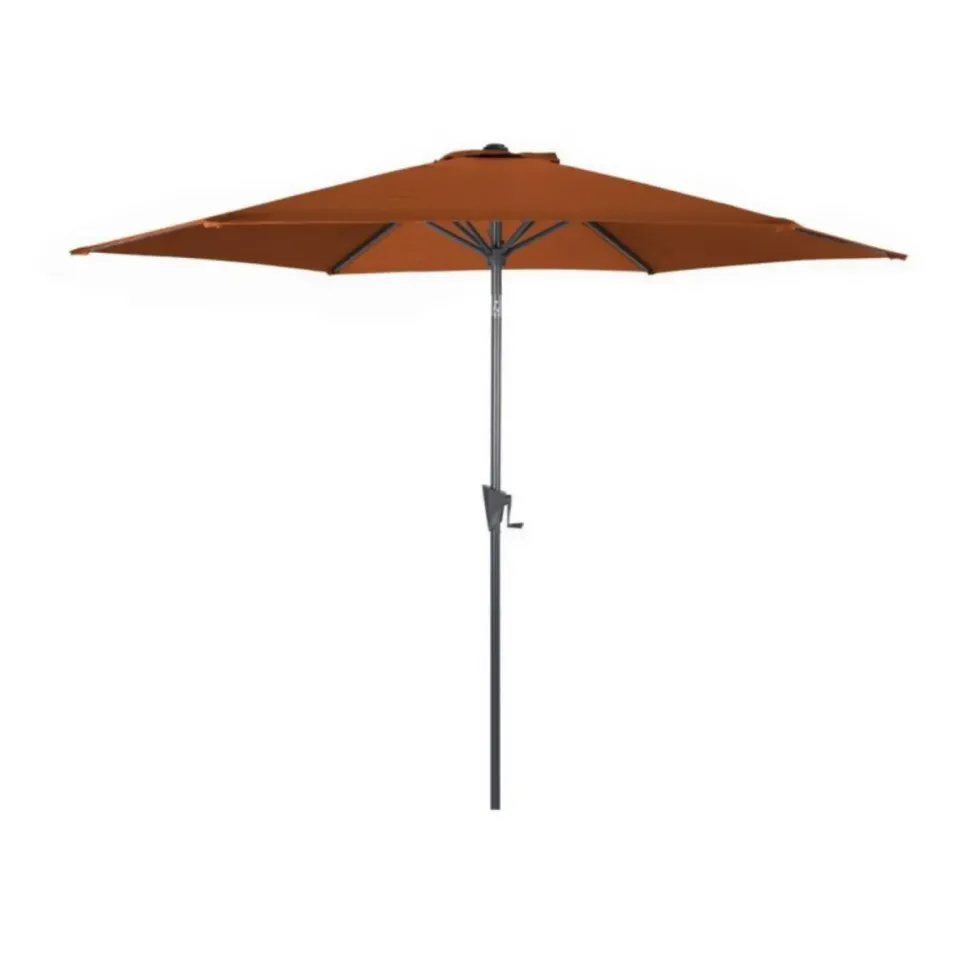 Parasol droit rond en aluminium - Ø 300 cm