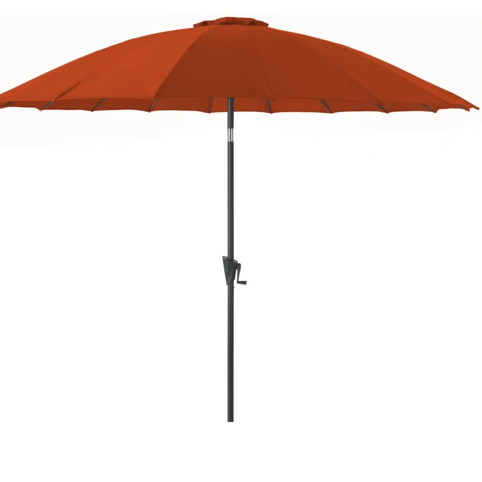 Parasol droit rond en aluminium - Ø 300 cm
