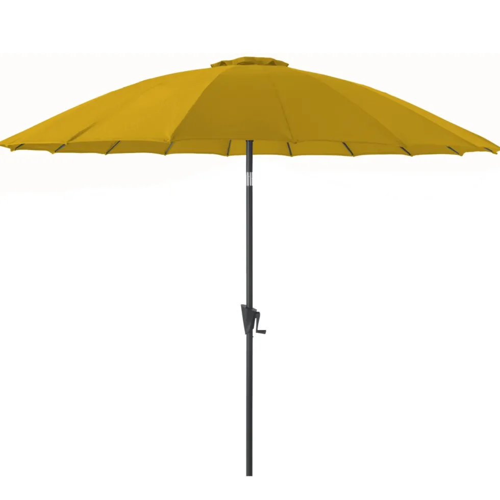 Parasol droit rond en aluminium - Ø 300 cm