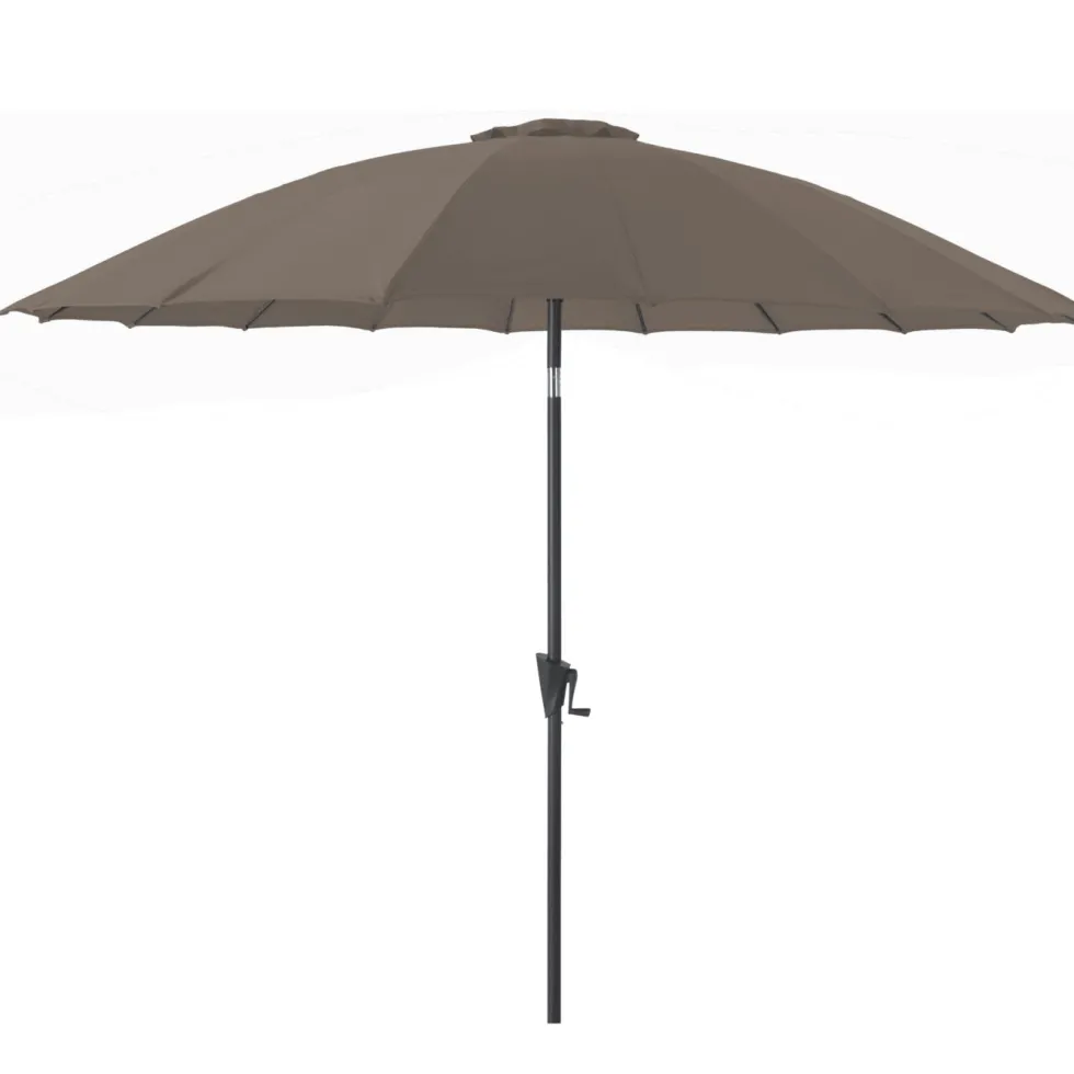Parasol droit rond en aluminium - Ø 300 cm