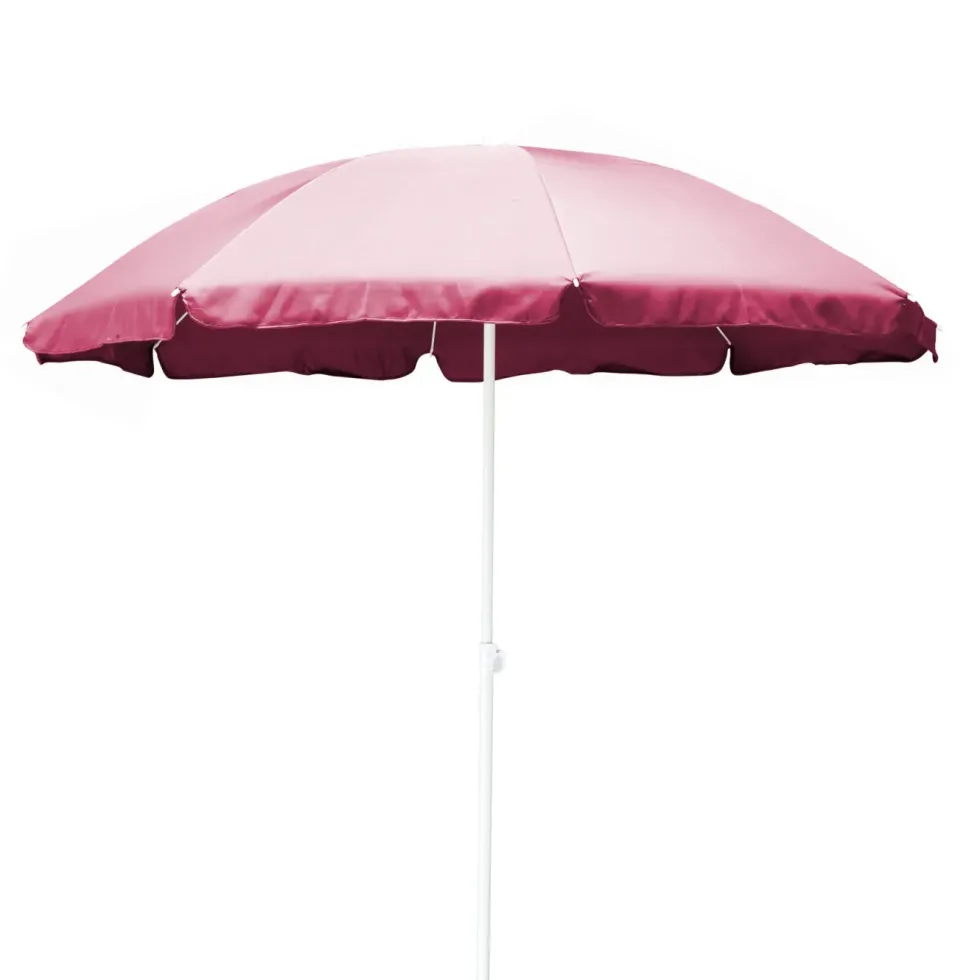 Parasol droit rond en coton - Ø 180 cm