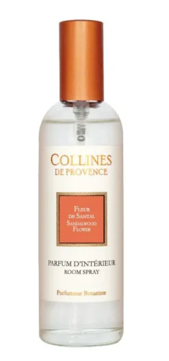 Parfum d’intérieur en flacon spray Collines de Provence Fleur de Santal - 100 ml