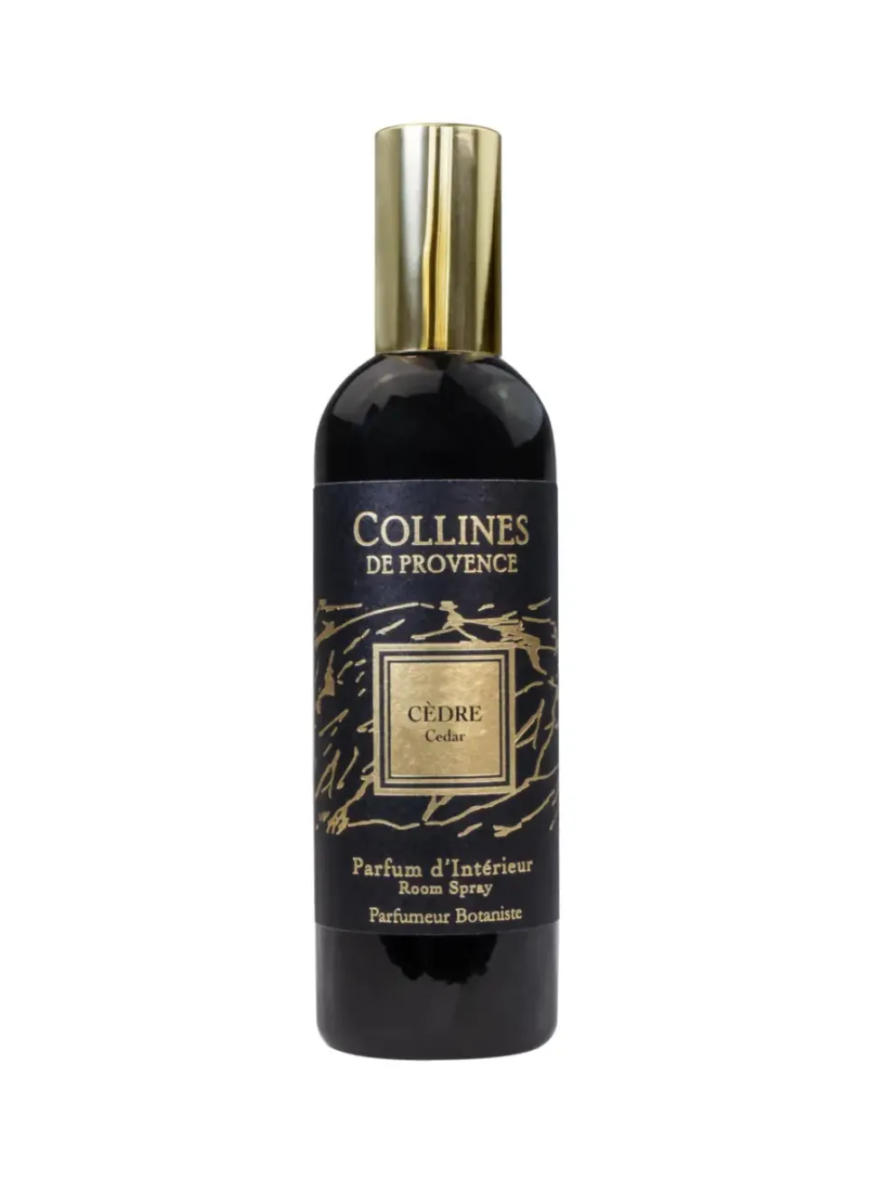 Parfum d’intérieur noir Collines de Provence Fleurs & Ecorces cèdre - 100 ml