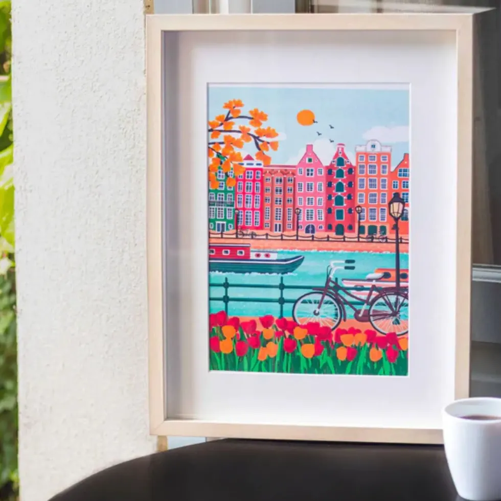 Peinture au numéro Amsterdam Petit Pinceau by La Petite Épicerie - 25,5 x 3,5 x 33 cm