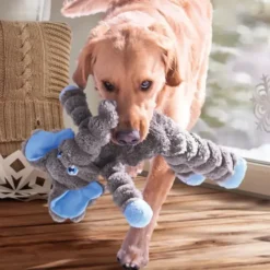 Peluche pour chien éléphant Kong coloris gris - 36 x 9 x 49,5 cm