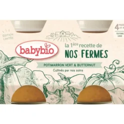 Petits Pots pomme de terre et potimarron vert - 2x130 gr