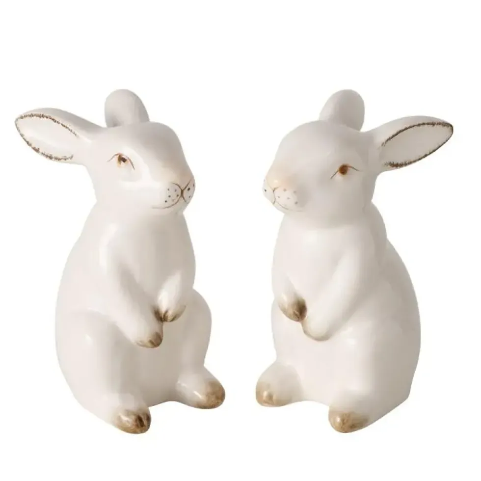 Pique décorative forme lapin marron Paddy - 3 x 25 x H 23 cm