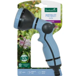 Pistolet 8 jets botanic® avec gâchette 3 en 1 - Résistant aux UV