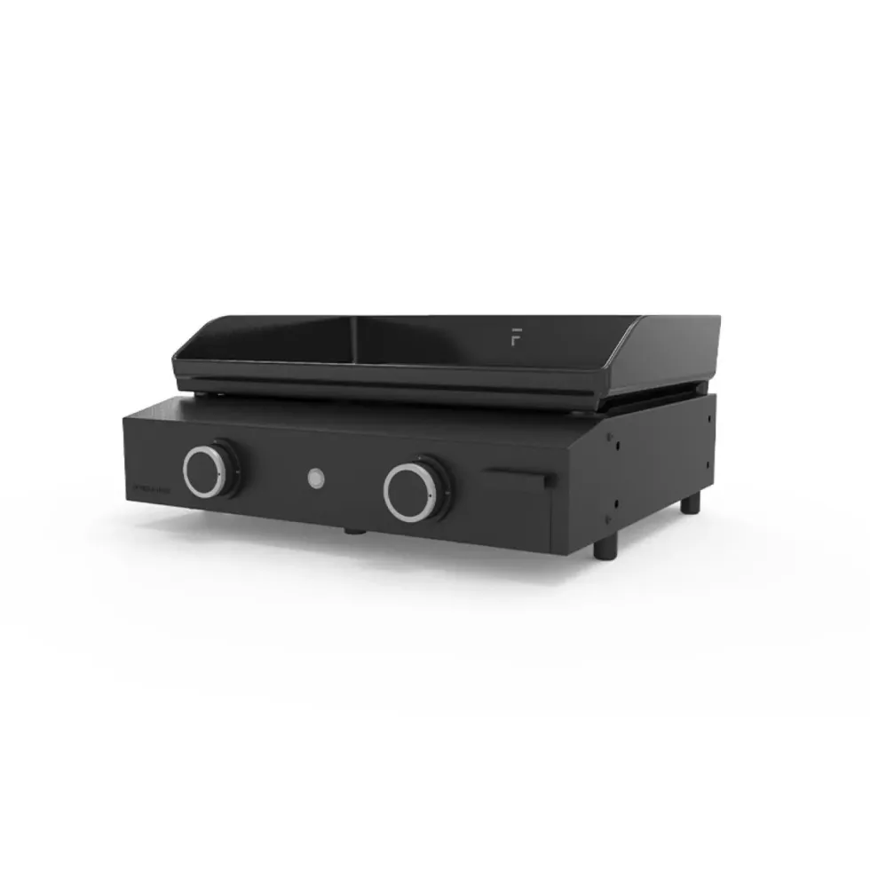 Plancha Origin au gaz 60 pour 8 à 10 personnes coloris noir en acier 5000 W Forge Adour Origin - 60,7 x 54,6 x 24 cm