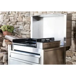 Plancha Premium Gaz 60 châssis Inox 5300 W