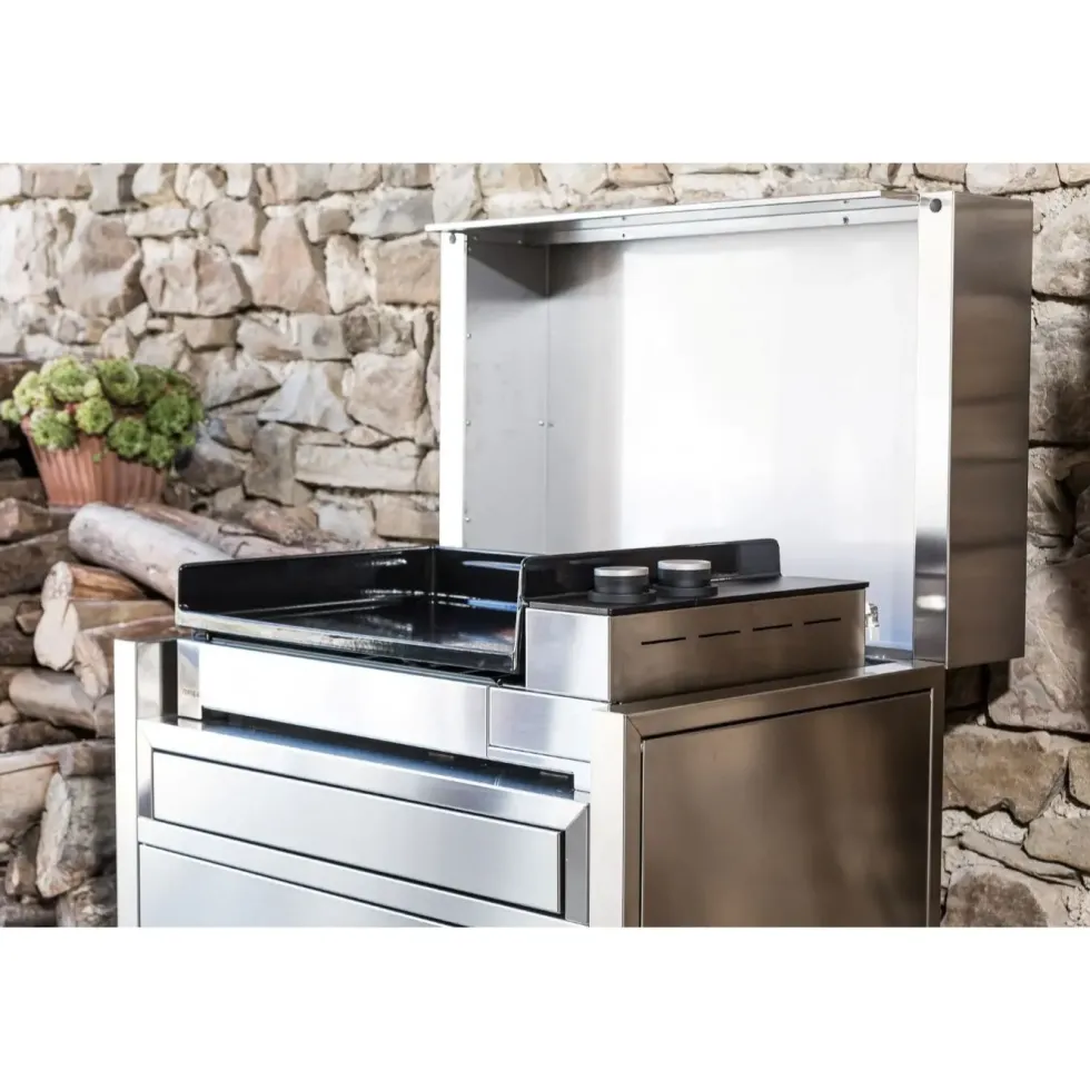 Plancha Premium Gaz 60 châssis Inox 5300 W
